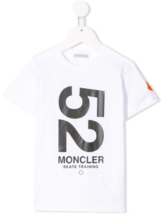 Moncler Kids футболка с принтом 52