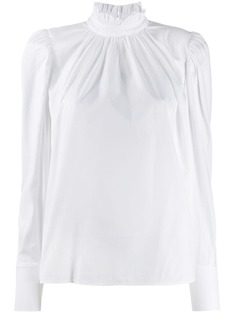 Federica Tosi блузка с высоким воротником и сборками