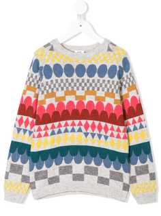 Knot свитер в стиле колор-блок с вышивкой