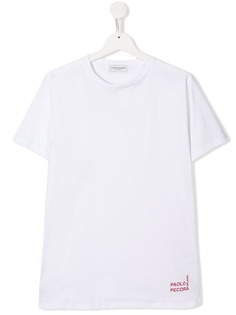 Paolo Pecora Kids футболка с принтом White-Out
