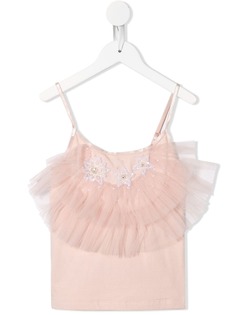 Tutu Du Monde топ Stella Singlet на тонких бретелях с отделкой из тюля