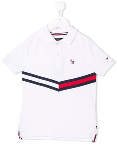 Tommy Hilfiger Junior рубашка-поло с контрастными полосками