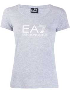 Ea7 Emporio Armani приталенная футболка с логотипом