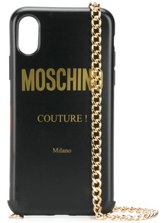Moschino чехол для iPhone XS/X с логотипом
