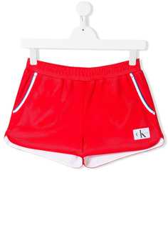 Calvin Klein Kids шорты с нашивкой-логотипом