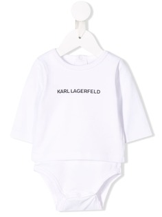 Karl Lagerfeld Kids боди с логотипом