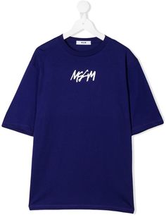 Msgm Kids футболка с логотипом