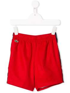 Lacoste Kids плавательные шорты с логотипом