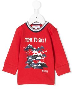 BOSS Kidswear футболка с изображением гор