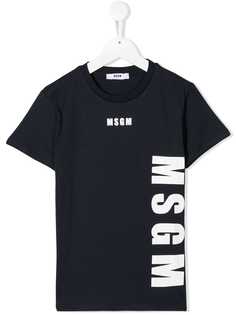 Msgm Kids футболка с логотипом