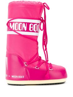 Moon Boot дутые сапоги с кулиской и логотипом