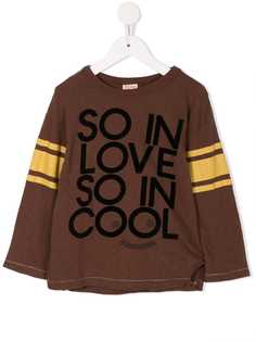 Denim Dungaree футболка с контрастными полосками на рукавах и принтом логотипа