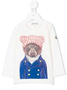 Moncler Kids топ с медведем