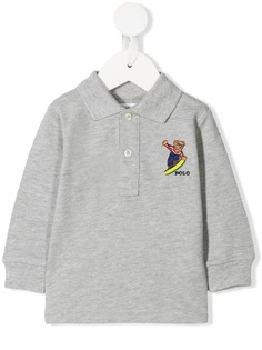 Ralph Lauren Kids рубашка-поло Polo Bear с длинными рукавами