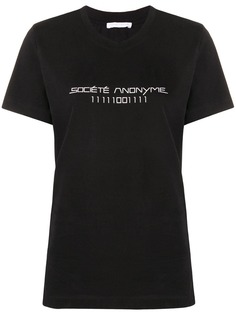Société Anonyme футболка с логотипом