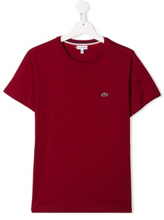 Lacoste Kids футболка с вышитым логотипом