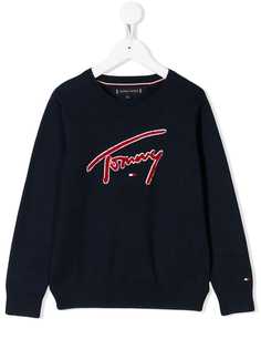 Tommy Hilfiger Junior джемпер с нашивкой-логотипом