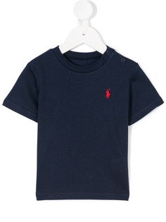 Ralph Lauren Kids футболка с вышитым логотипом