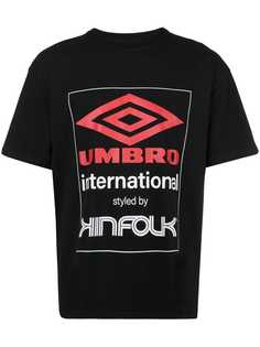 Kinfolk футболка с логотипом из коллаборации с Umbro
