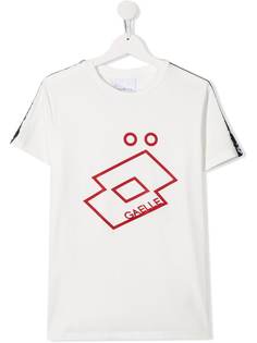Gaelle Paris Kids футболка с полосками и логотипом из коллаборации с Lotto