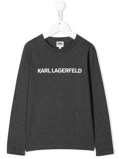 Karl Lagerfeld Kids свитер с логотипом Karl