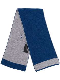 Delloglio кашемировый шарф с контрастной отделкой Dell'oglio