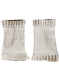 Gala Gloves перчатки-митенки с оборками