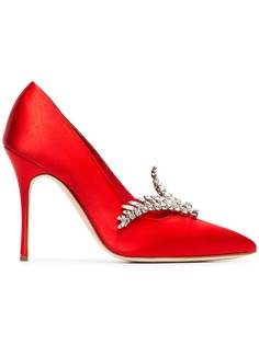 Manolo Blahnik атласные туфли Shufti 105