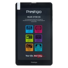 Планшет PRESTIGIO Muze 3708 3G, 1GB, 8GB, 3G, Android 7.0 черный [wcpmt37083gccis]