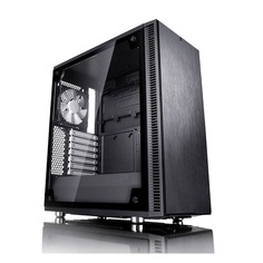 Корпус ATX Fractal Design Define C TG, Midi-Tower, без БП, черный [fd-ca-def-c-bk-tg]