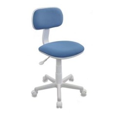 Кресло детское Бюрократ CH-W201NX, на колесиках, ткань, голубой [ch-w201nx/26-24]