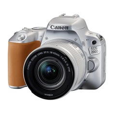 Зеркальный фотоаппарат CANON EOS 200D kit ( EF-S 18-55mm f/3.5-5.6 IS STM), серебристый