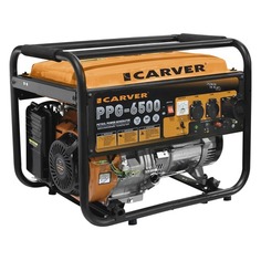 Бензиновый генератор CARVER PPG- 6500, 220/12, 5.5кВт [01.020.00018]