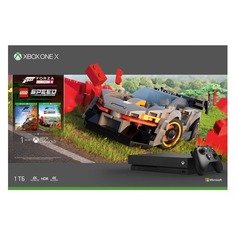 Игровая консоль MICROSOFT Xbox One X с 1ТБ памяти, играми: Forza Horizon 4, Lego DLC, CYV-00469, черный