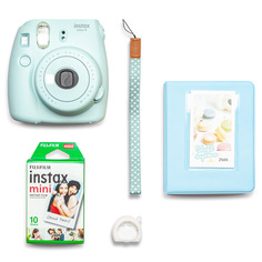 Фотоаппарат моментальной печати Fujifilm INSTAX MINI 9 BLUE (PINK SMILE SET)