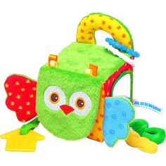 Игрушка Мякиши Кубик Сова, 9 см