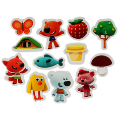 Игрушка для ванны Капитошка Набор стикеров ЕВА: Мимимишки