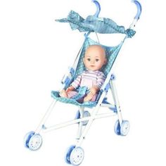 Пупс Наша Игрушка в коляске 35 см