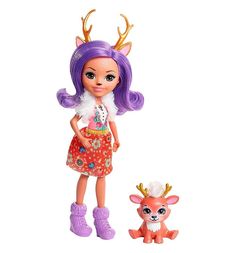 Кукла Enchantimals Danessa Deer с питомцем 15 см