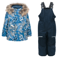 Комплект куртка/полукомбинезон Emson Полюс, цвет: синий