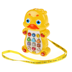 Телефон Умка Утенок, со световым проектором 14x21x5 Umka