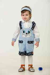 Карнавальный костюм Батик Зайчонок Хвастунишка комбинезон/головной убор, цвет: голубой