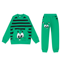 Комплект джемпер/брюки Lanmio, цвет: зеленый
