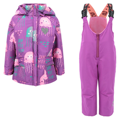 Комплект куртк/полукомбинезон StellaS Kids Gorgon, цвет: фиолетовый