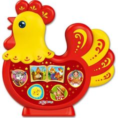 Интерактивная игрушка Азбукварик Петушок-золотой гребешок Любимая сказочка