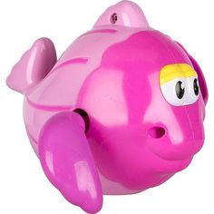Игрушка Игруша Рыбка заводной механизм цвет: розовый, 12 см