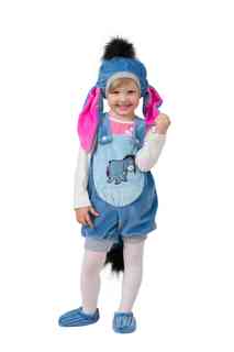 Карнавальный костюм Батик Ушастик комбинезон/головной убор, цвет: голубой