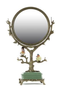 Зеркало настольное с птицами ГЛАСАР