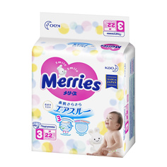 Подгузники Merries M 6-11 кг 22 шт