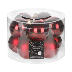 Набор шаров Kaemingk Красный 60мм 10шт 140339